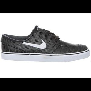 Nike SB Zoom Stefan Janoski L Mens 616490 Sneakers Shoes 11 M US, Black/White